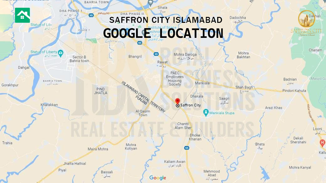 Google Location saffron city islamabad