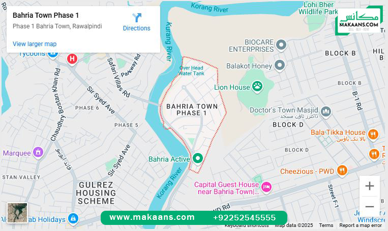 Bahria Town Phase 1 Location islamabad