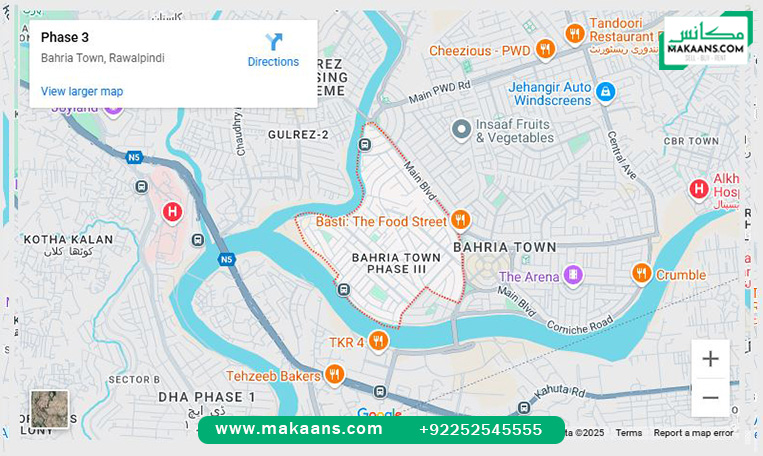 Bahria Town Phase 3 Location islamabad
