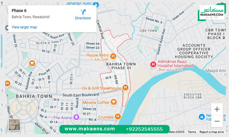 Bahria Town Phase 6 Location islamabad