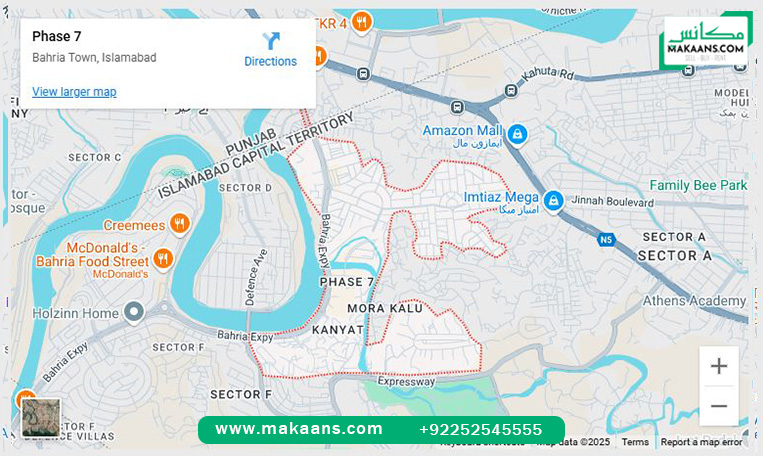 Bahria Town Phase 7 Location islamabad