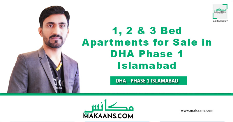 1, 2 & 3 Bed Apartments for Sale in DHA Phase 1 Islamabad