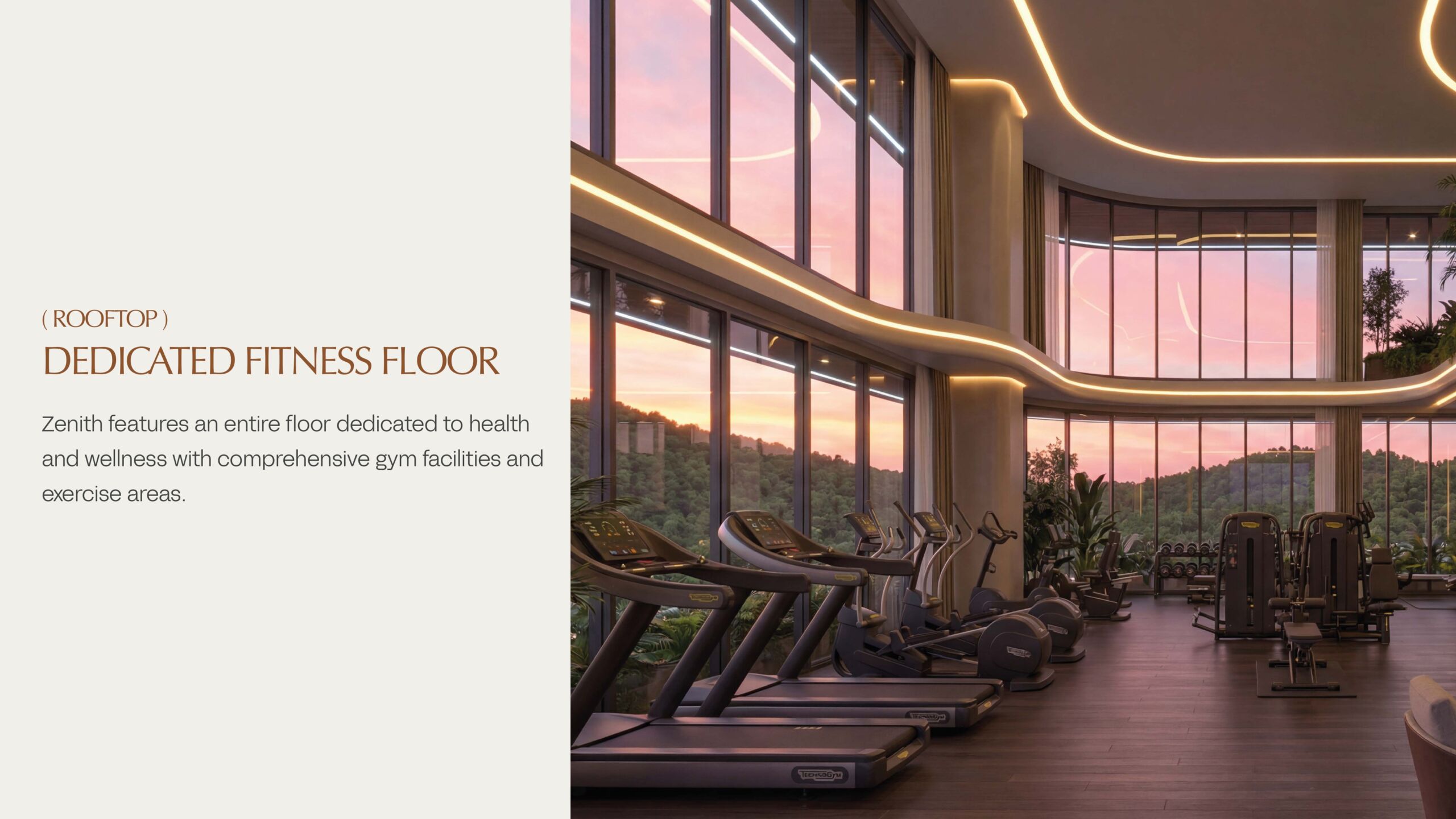 Zenith Apartment Amenities Dha islamabad (3) Rooftop Dedicated Fitness Floor